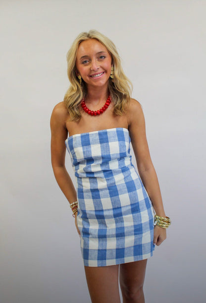 Nantucket Breeze Strapless Mini Dress