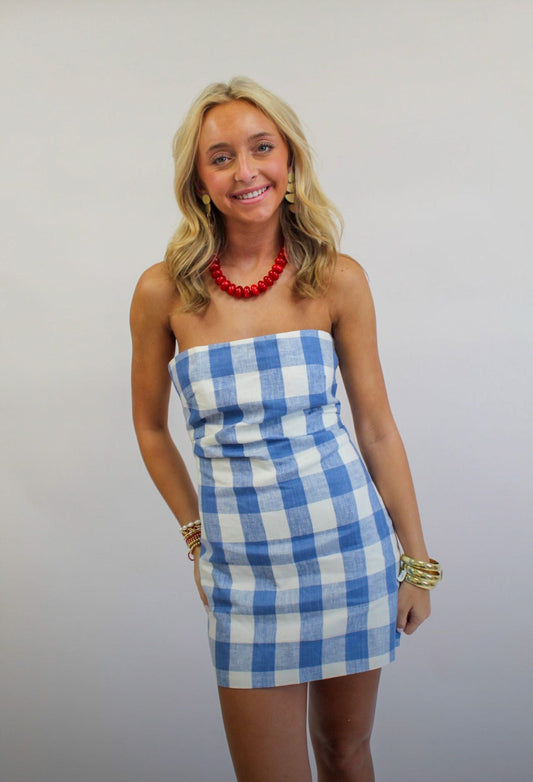 Nantucket Breeze Strapless Mini Dress