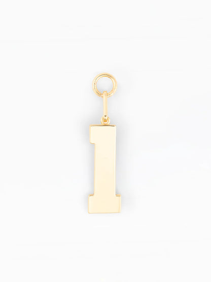 Varsity Number Bag Charm