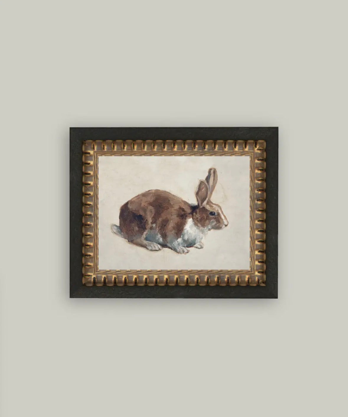 Rabbit Framed Antique Art