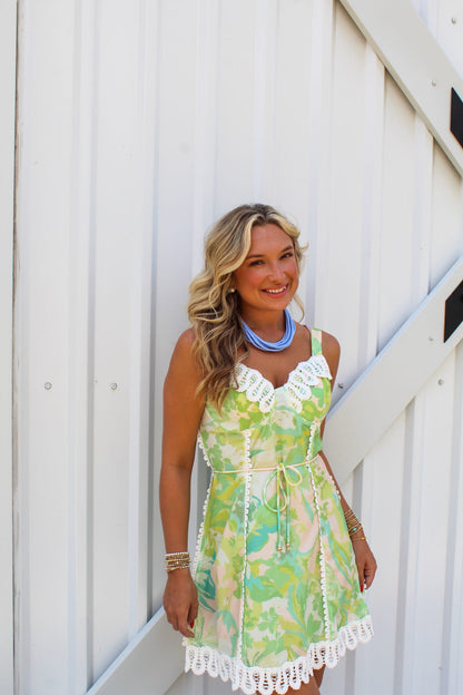 Mint Magnolia Mini Dress