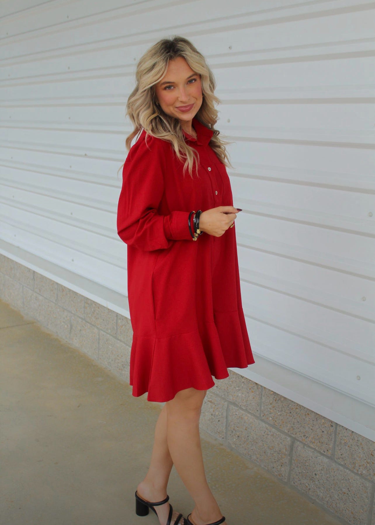 Who's That Girl Wine Dress