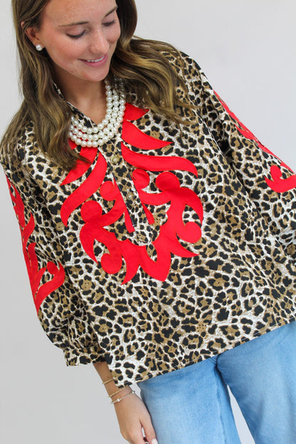 Ruby's Cheetah Top