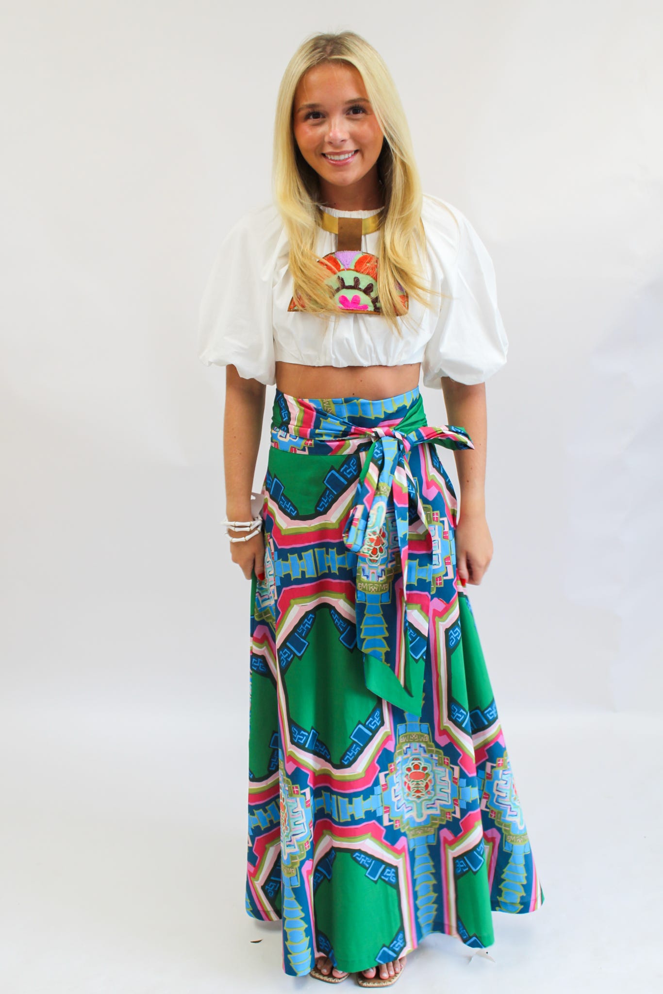 Portico© Brady Wrap Maxi Skirt by House of MBR