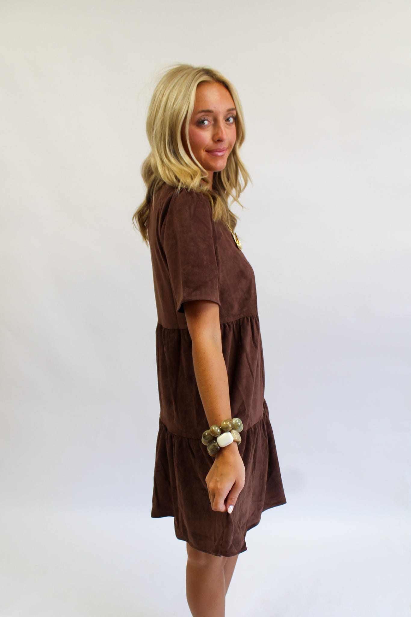 Adelyn Espresso Dress
