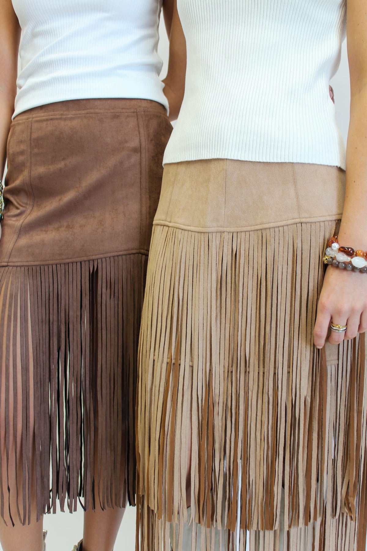 Francie Fringed Midi Skirt