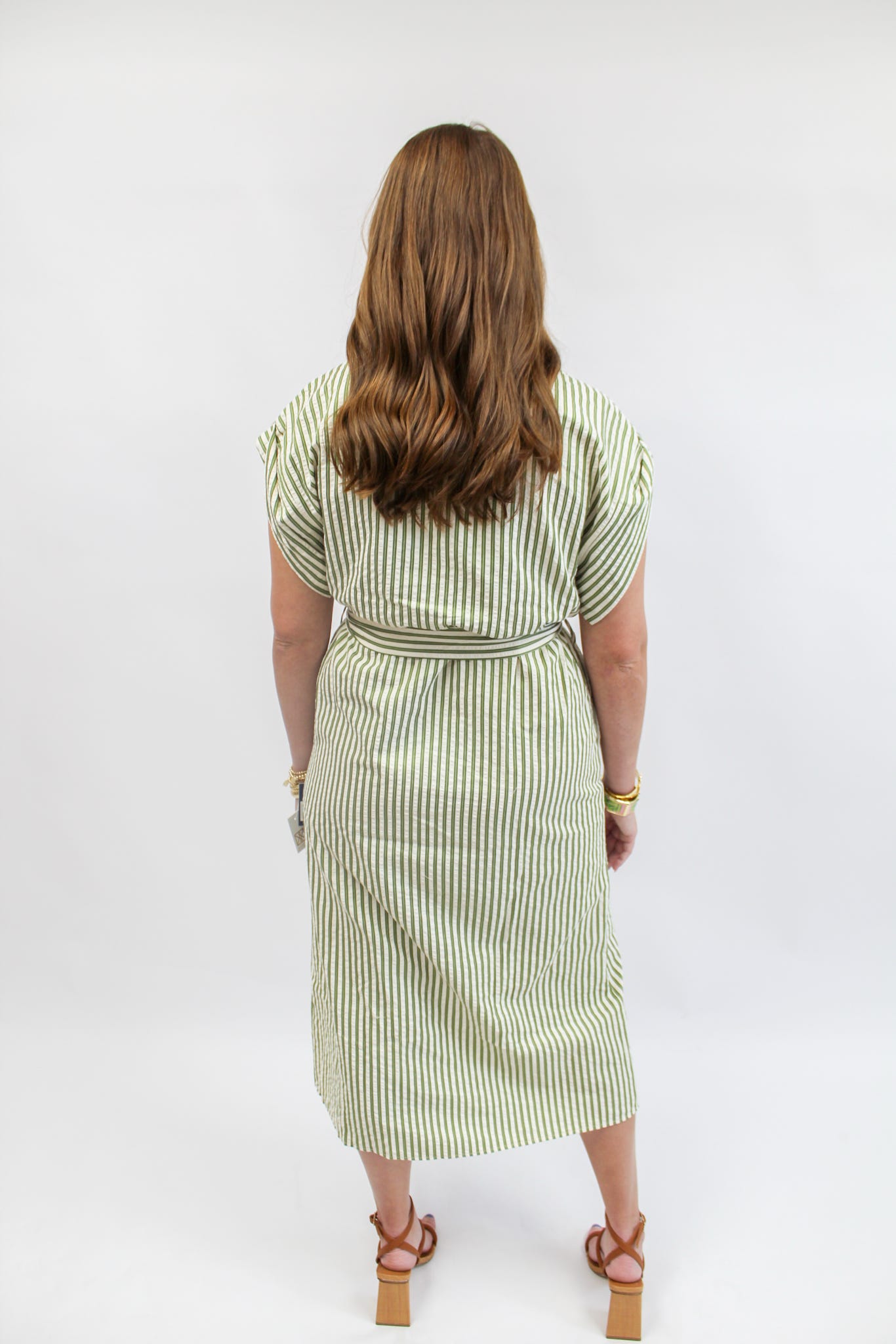 Gianna Button Up Striped Dress