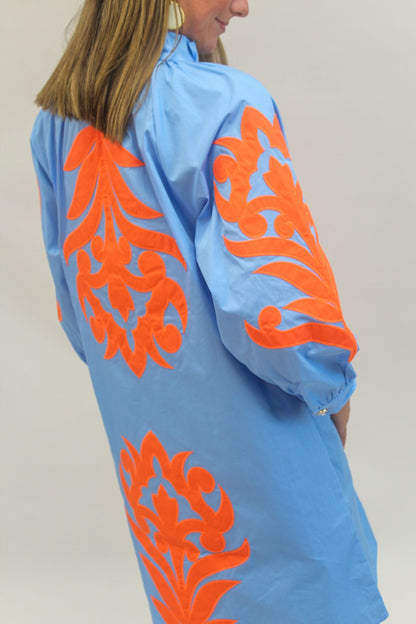 Electric Bloom Mini Dress