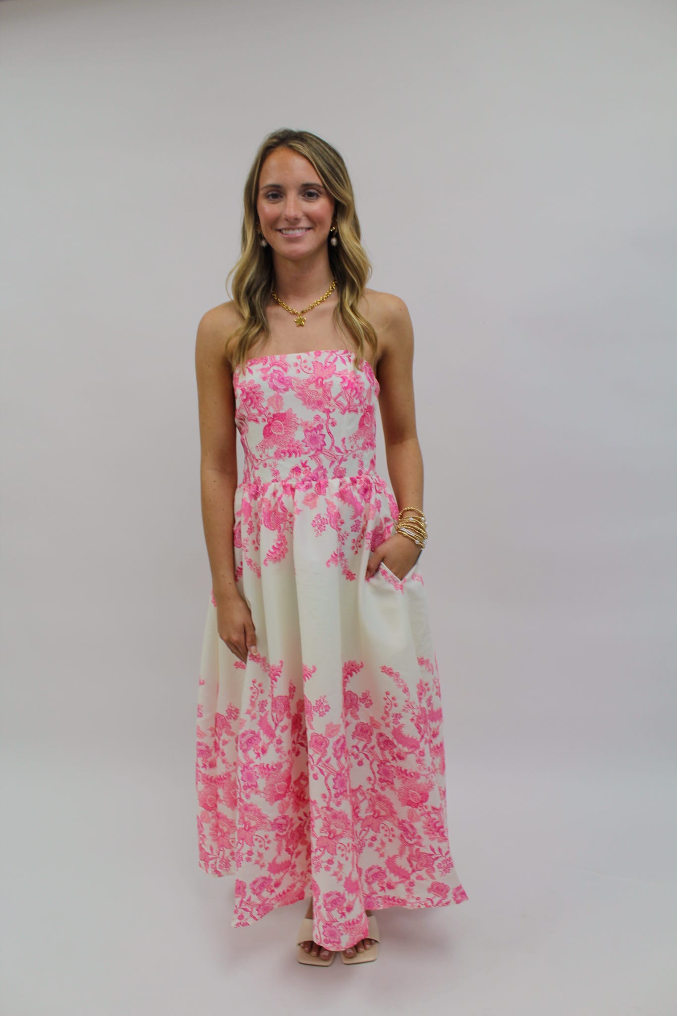 Toile Me Pretty Midi Dress