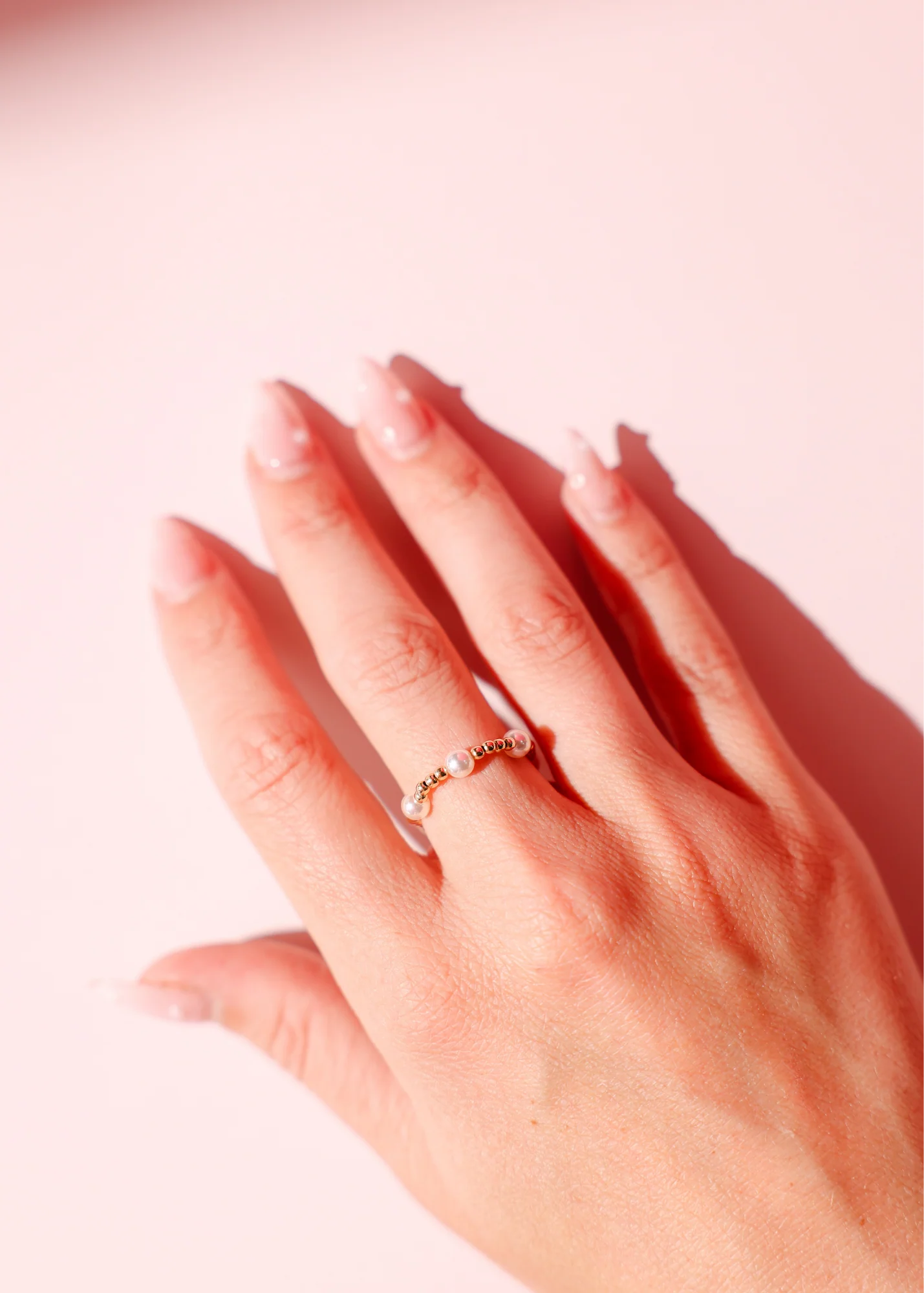 June Pearl Ring in Gold