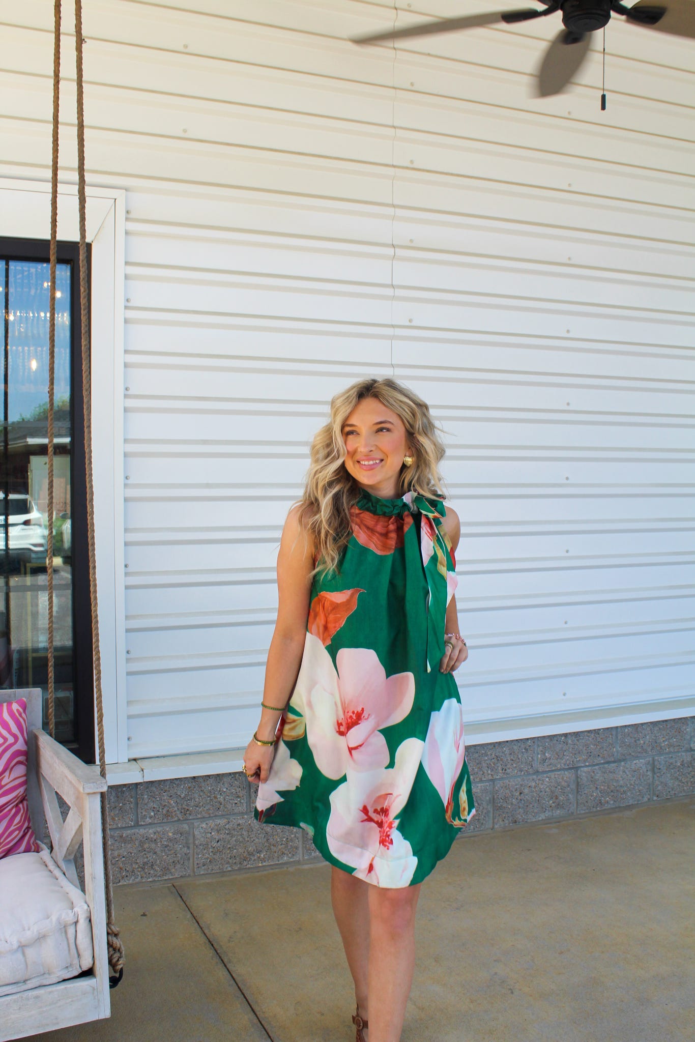Fleur Affair Halter Dress