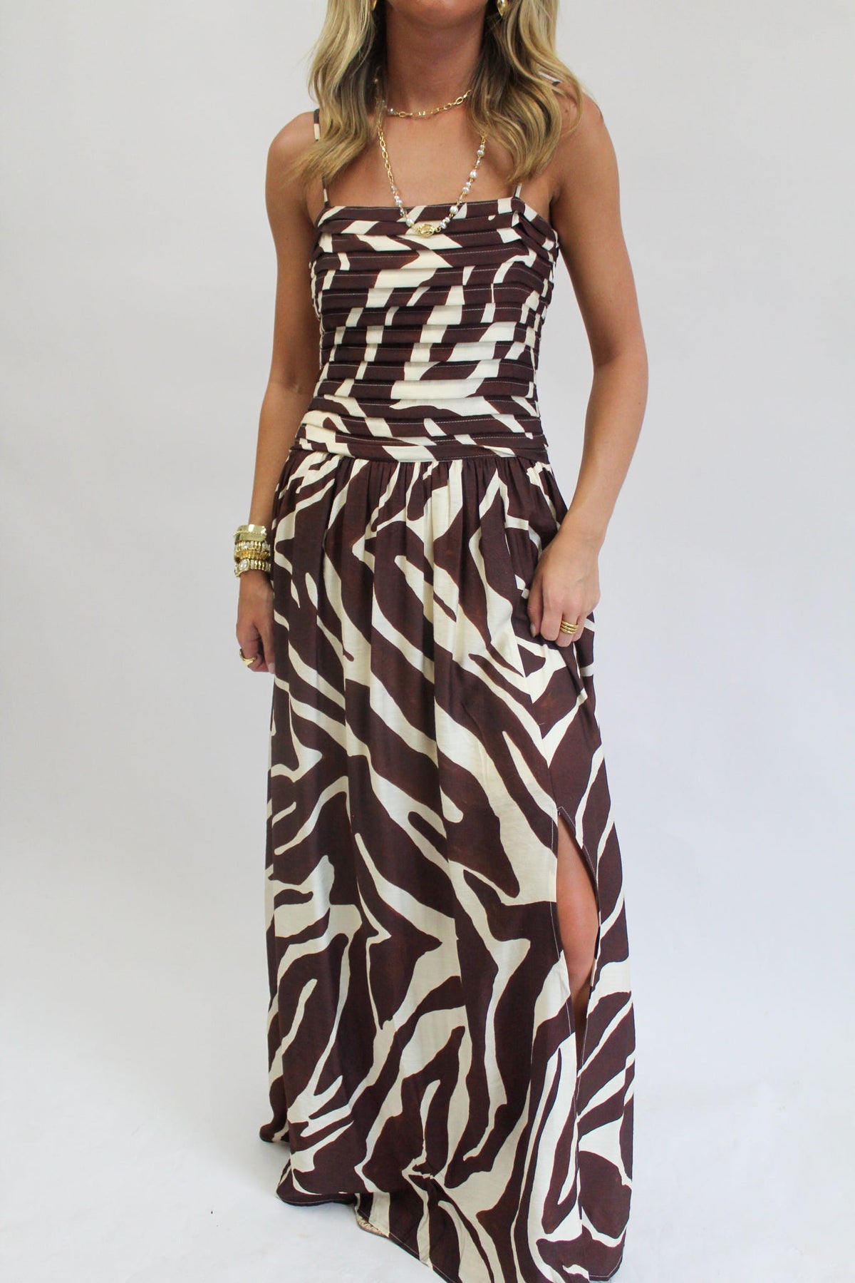 Mocha Mirage Maxi Dress