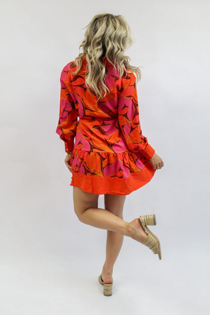 Maya Dress - Glow Over Fire