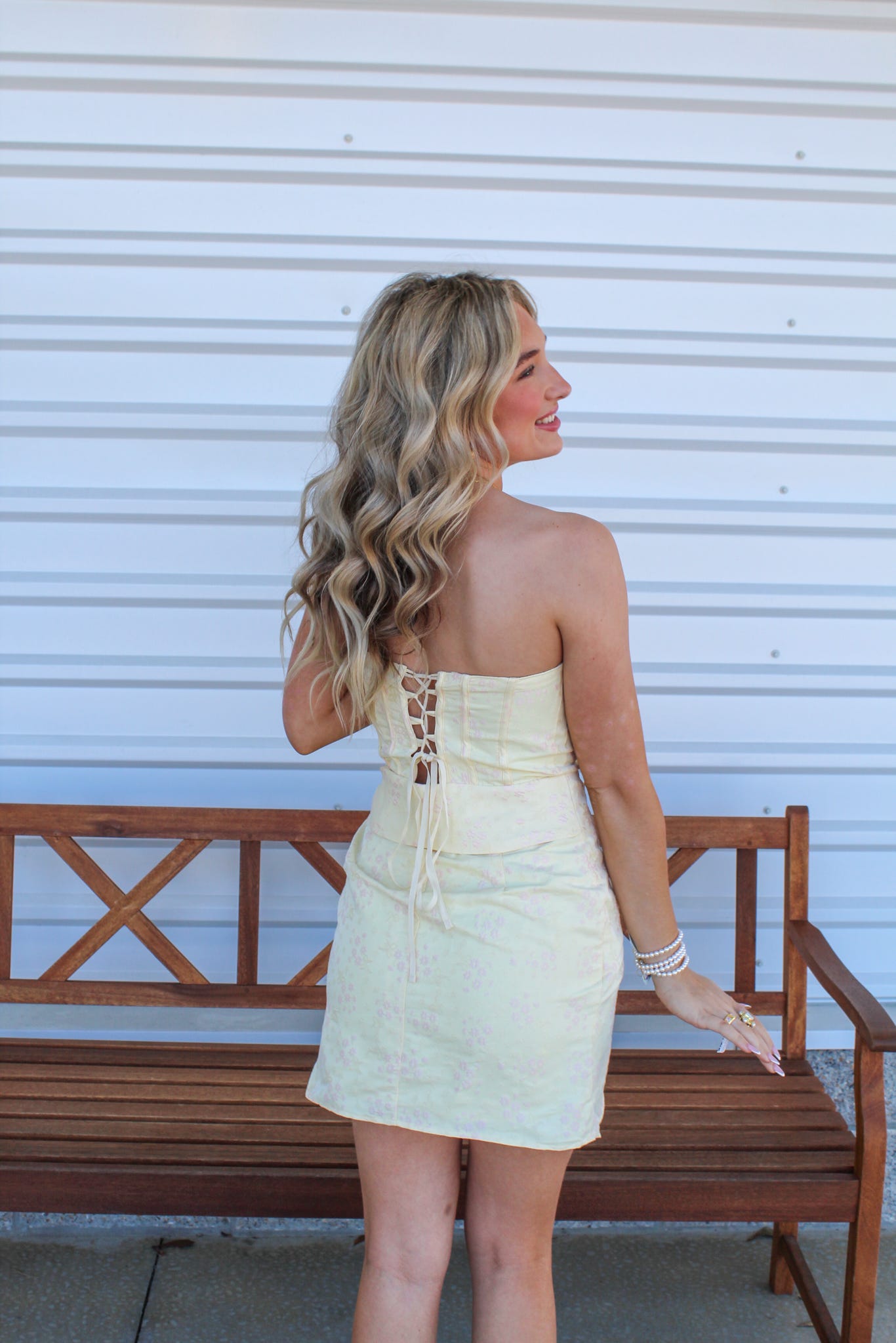 Lemon Chiffon Mini Dress