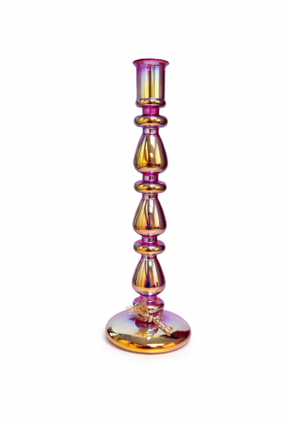 Opalescence Essence Taper Candle Holder, Glass, 8.5'' & 11''
