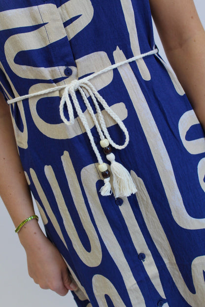Azure Muse Maxi Dress