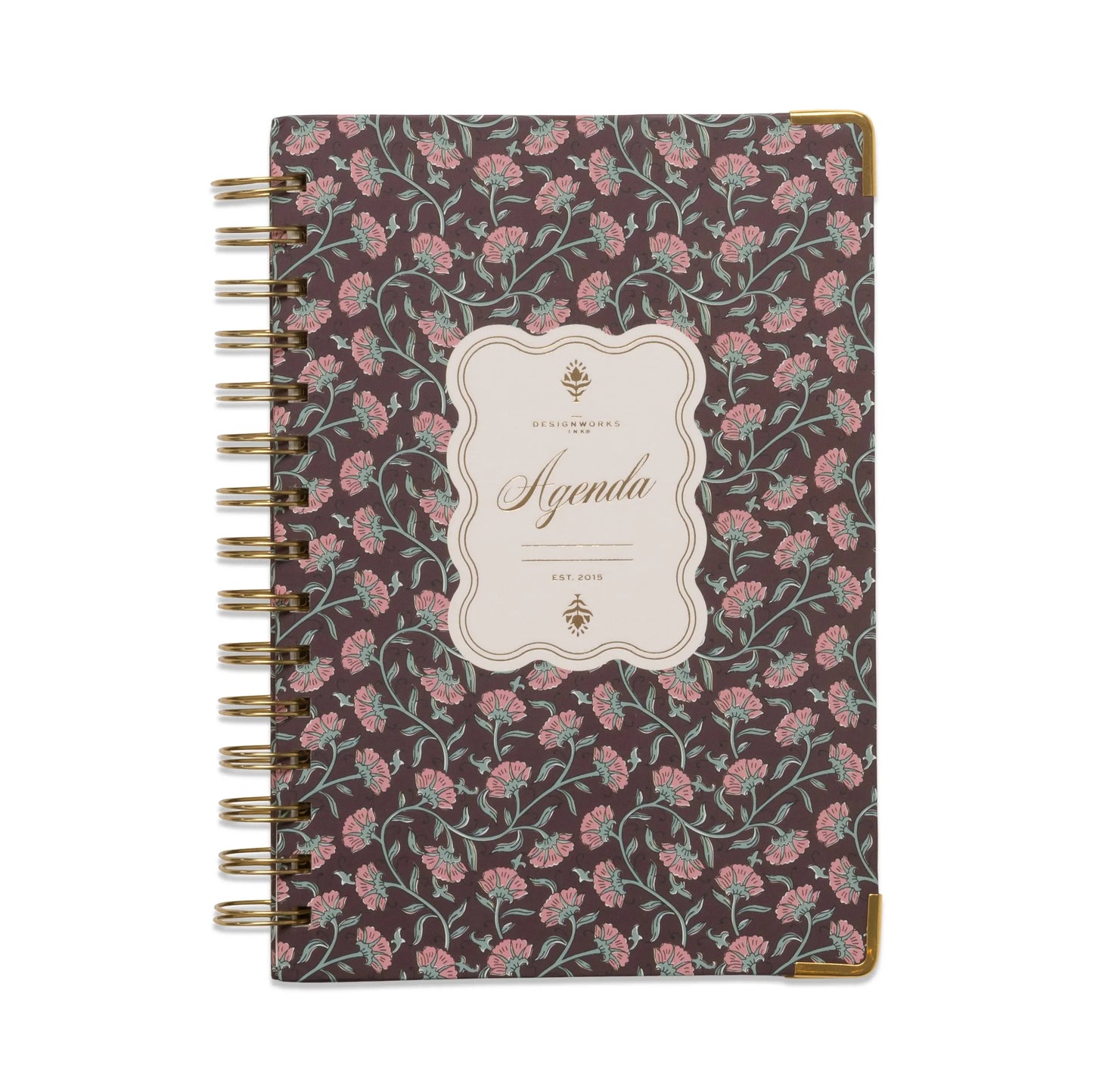 Undated 13MO Perpetual Planner - Burgundy Vintage