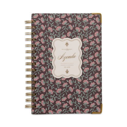 Undated 13MO Perpetual Planner - Burgundy Vintage