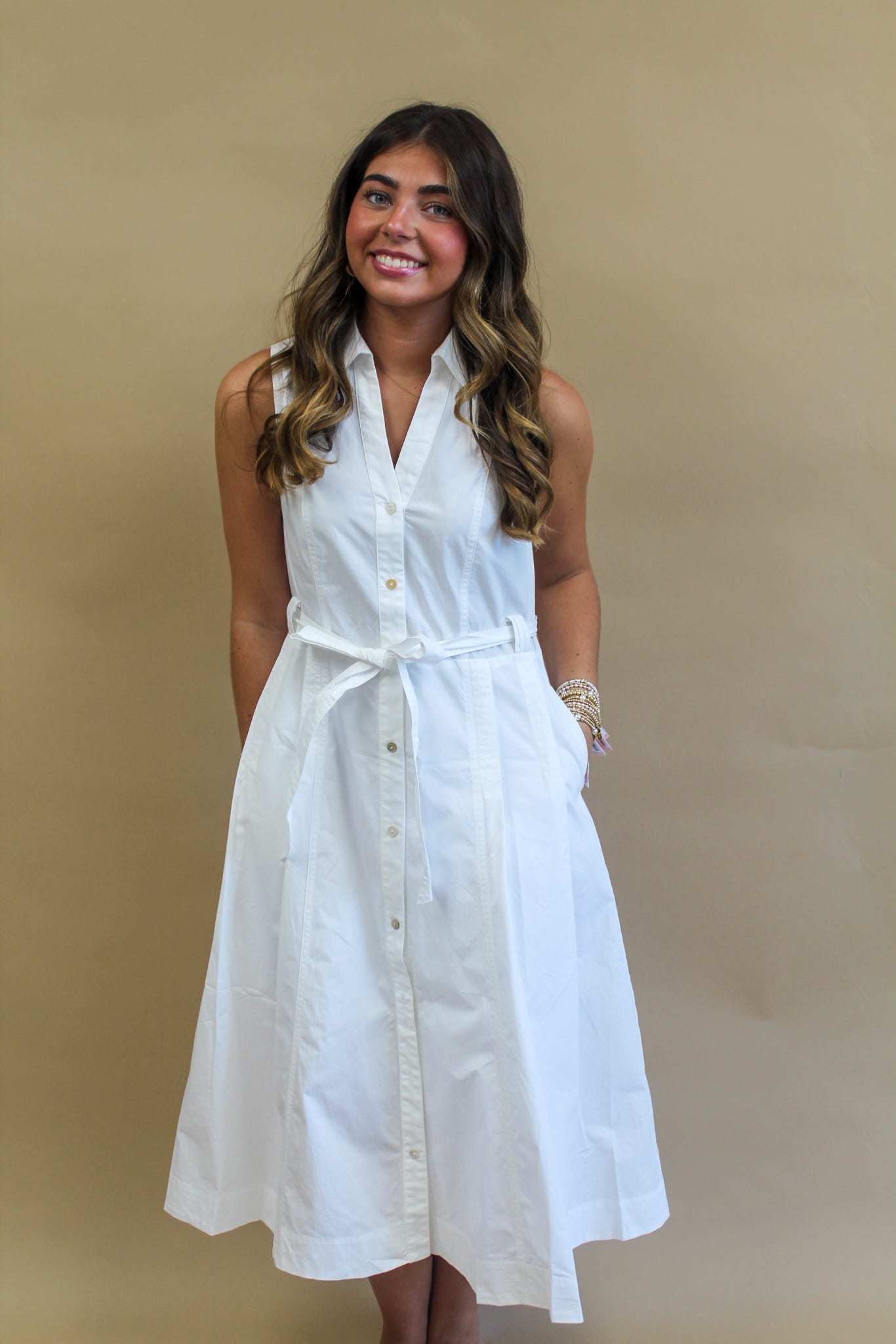 Charlotte White Shirt Dress