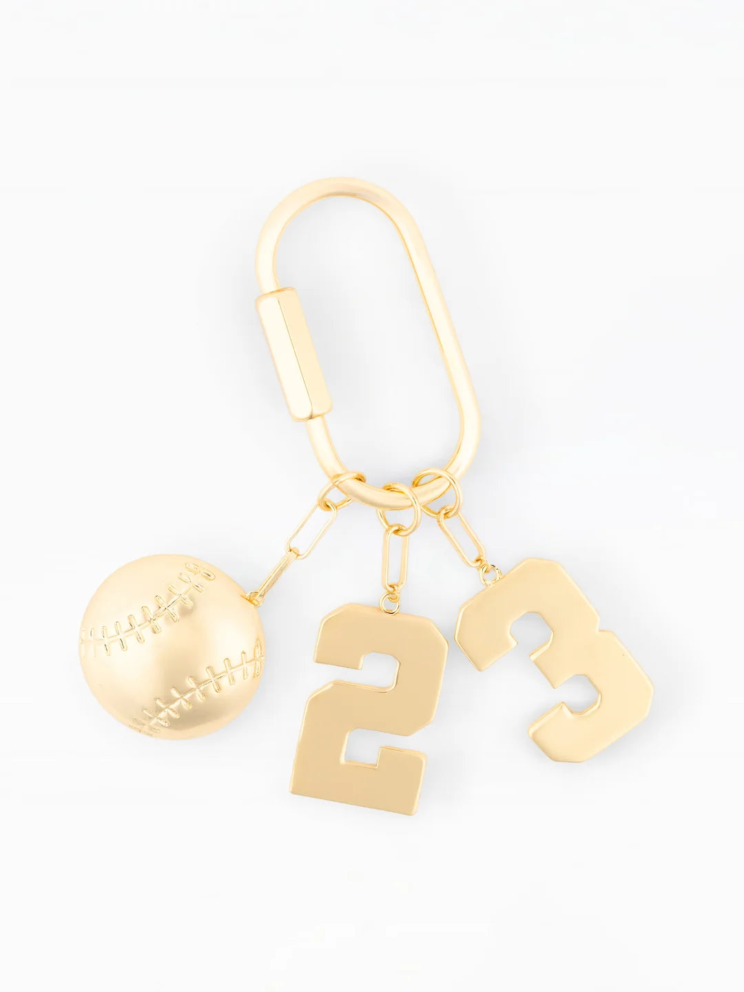 Varsity Number Bag Charm