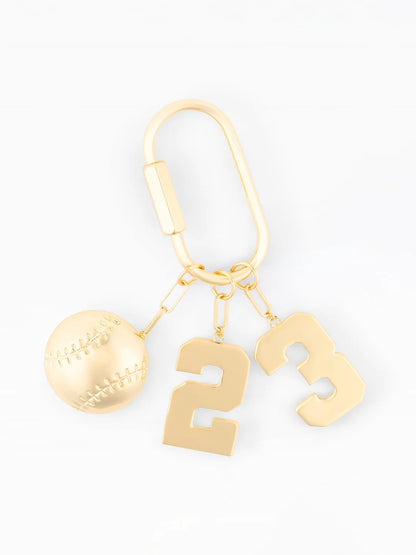 Varsity Number Bag Charm