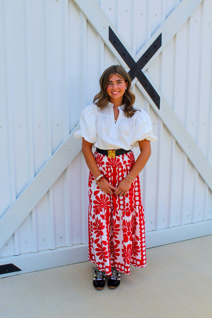 Caught on Camera Maxi Skirt Set