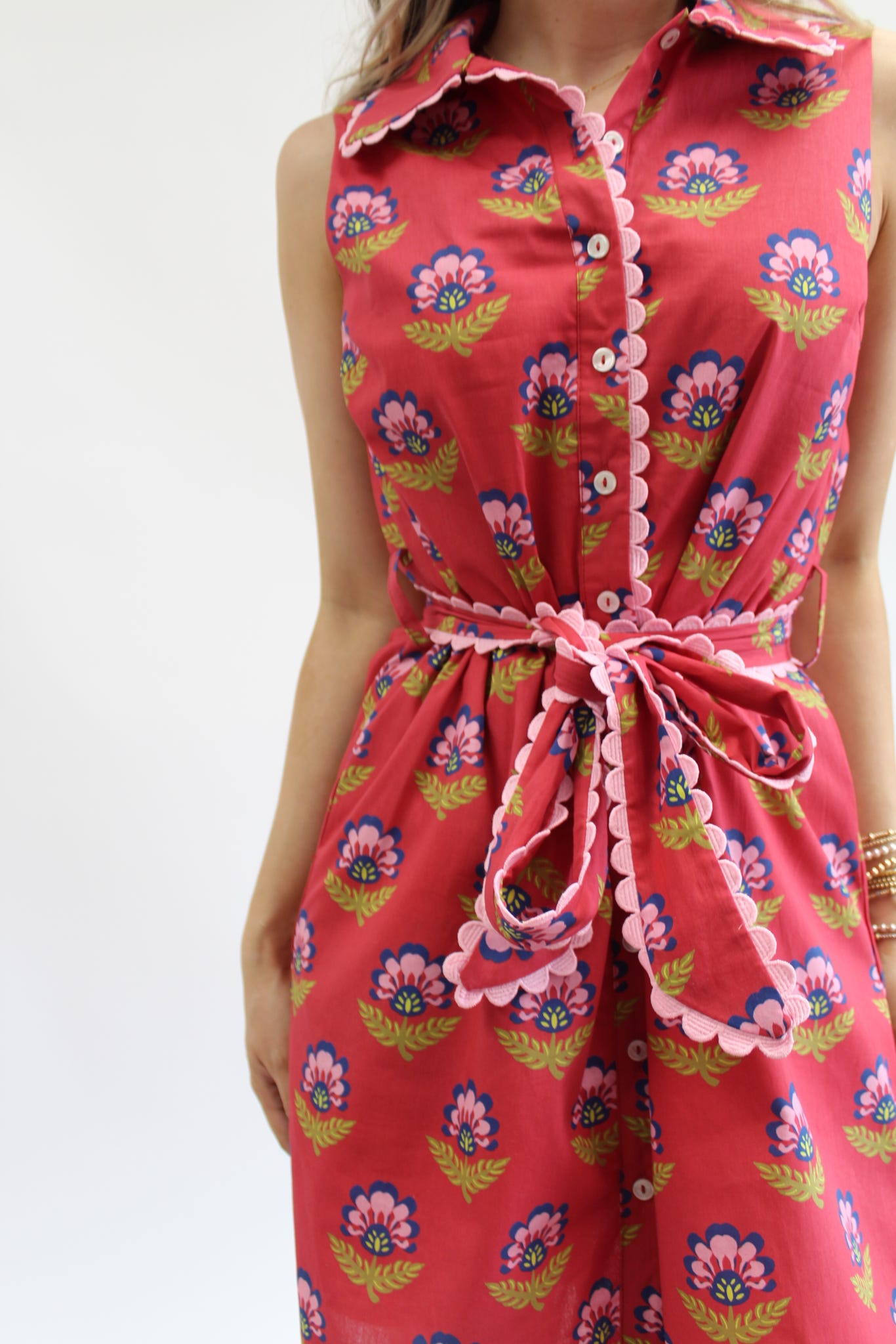 Falling for Florals Scalloped Mini Dress