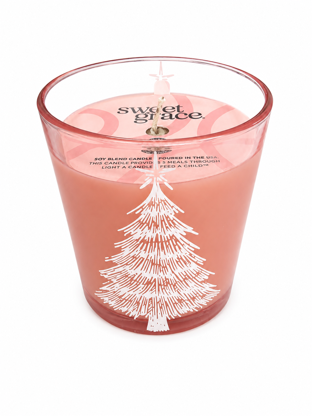 Sweet Grace Pink Tree Candle