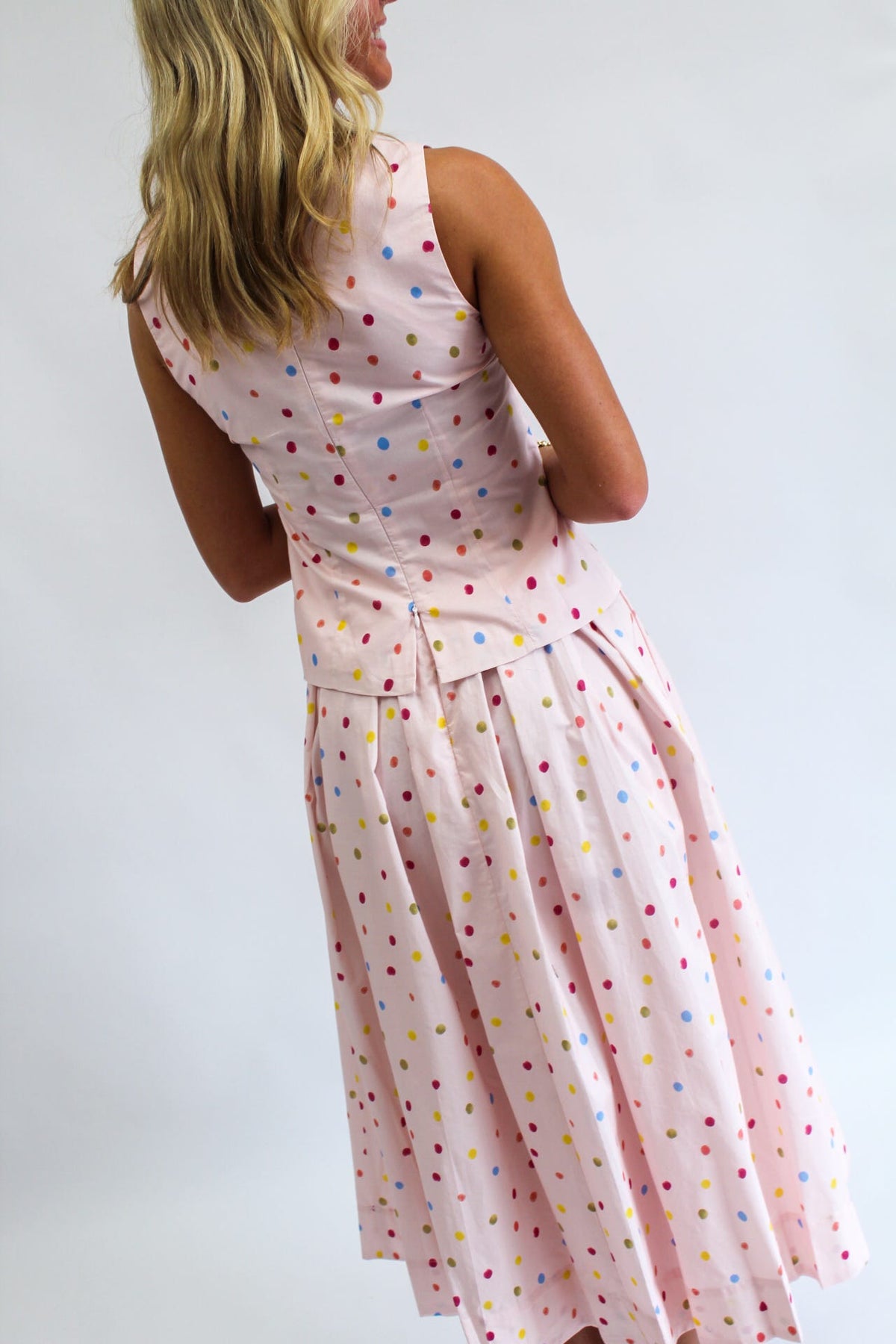 Pink Rainbow Paradise Polka Dot Set