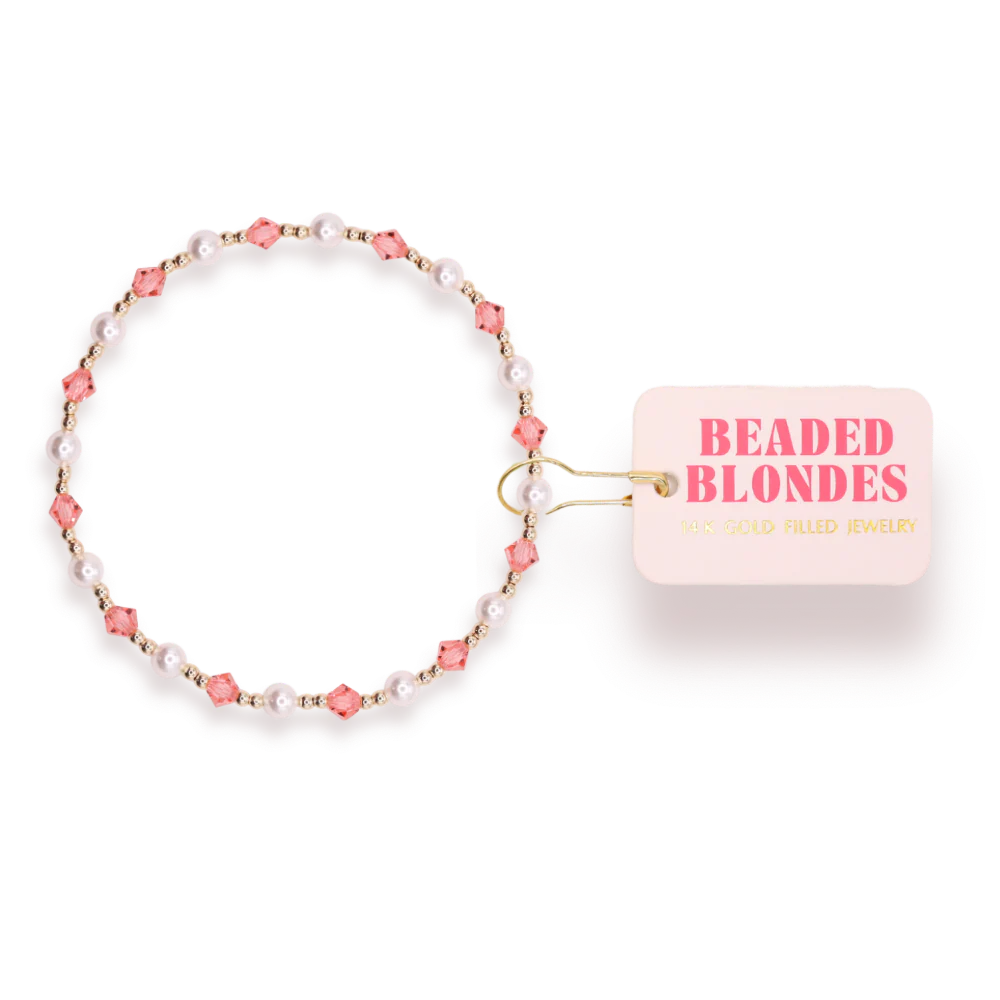 Pink Pearl June Bracelet Extended