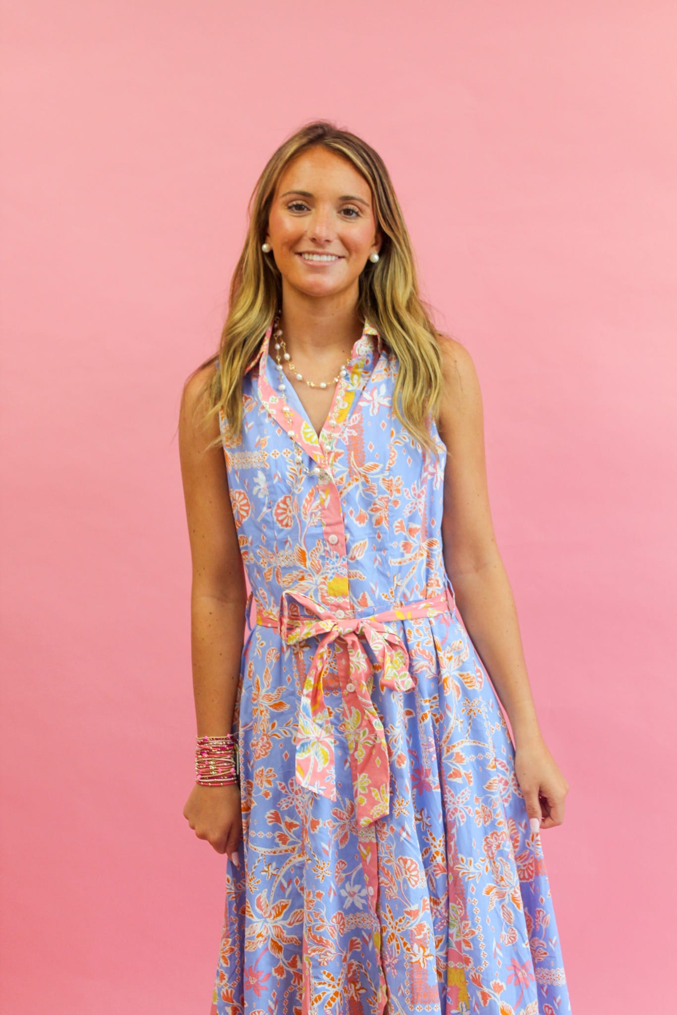 Rosalie Cornflower Midi Dress
