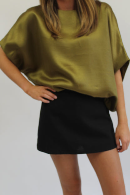 Uptown After Dark Black Skort