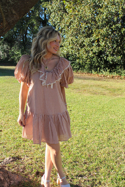 Wren Gingham Mini Dress