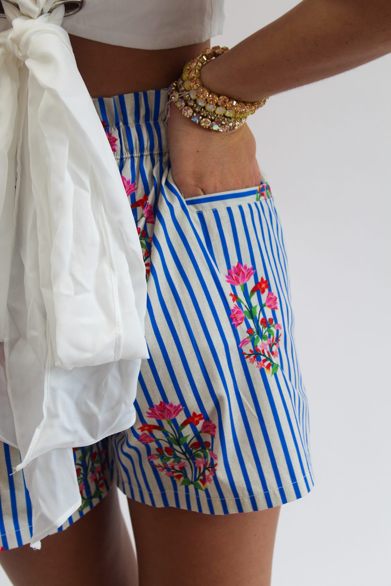 Striped Garden Shorts