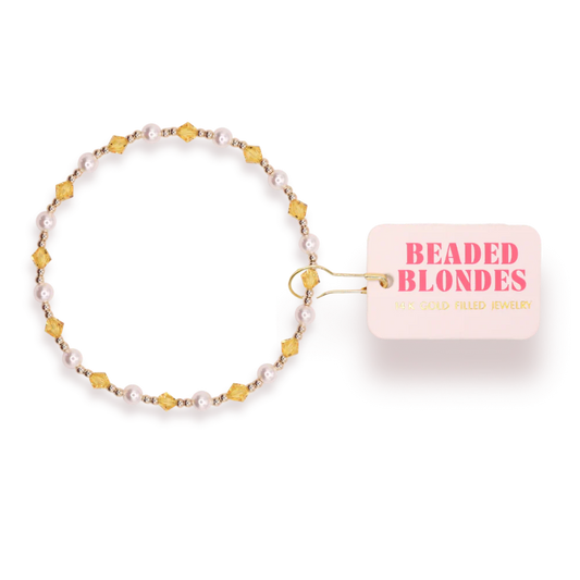Yellow Pearl June Bracelet Standard