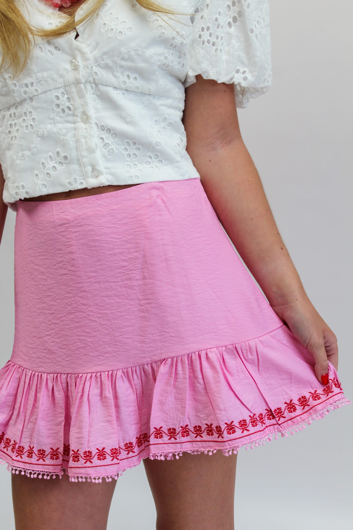 Street Siren Mini Skirt in Pink