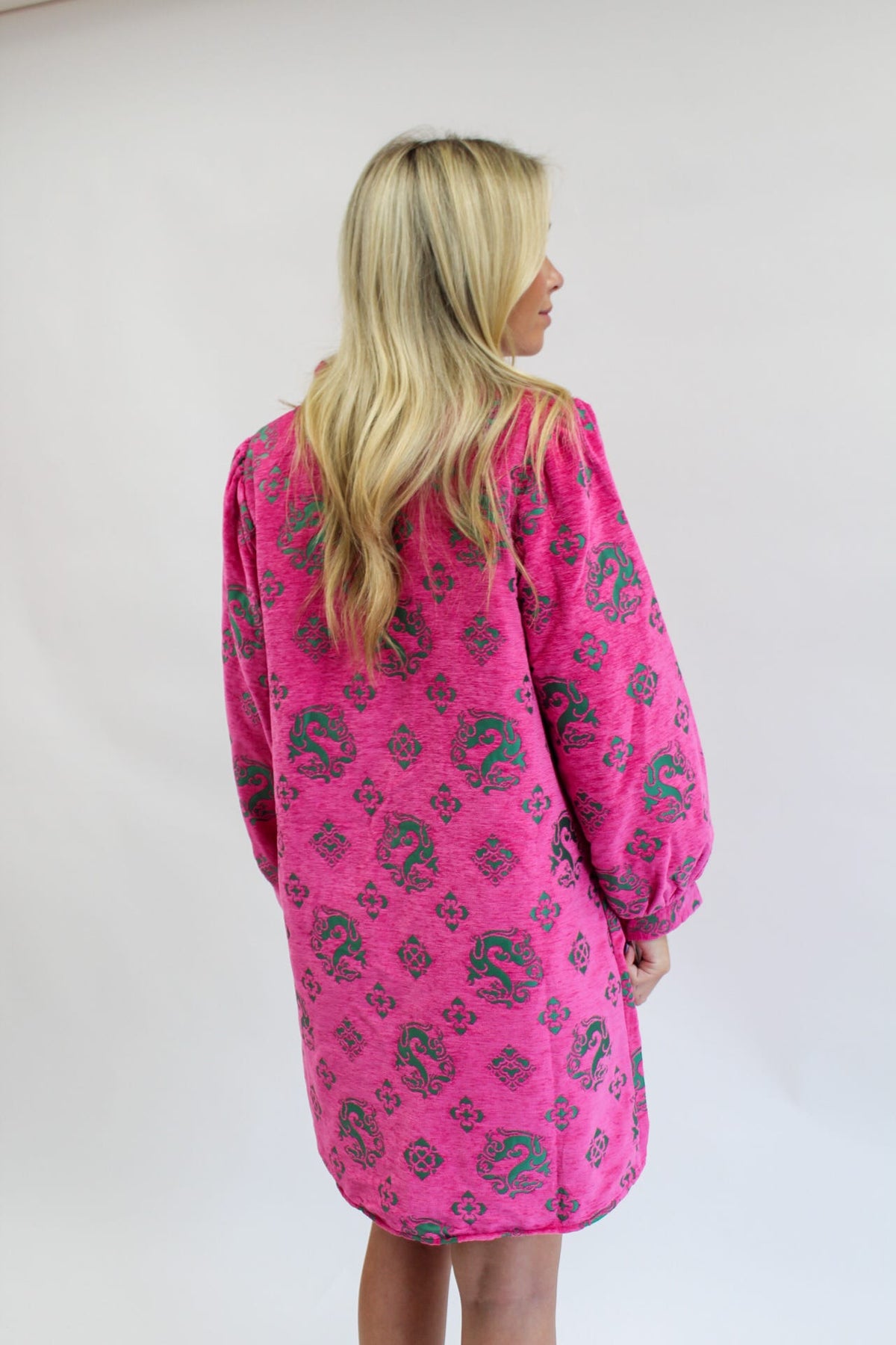 Gypsy Garden Dress- Pink/Green