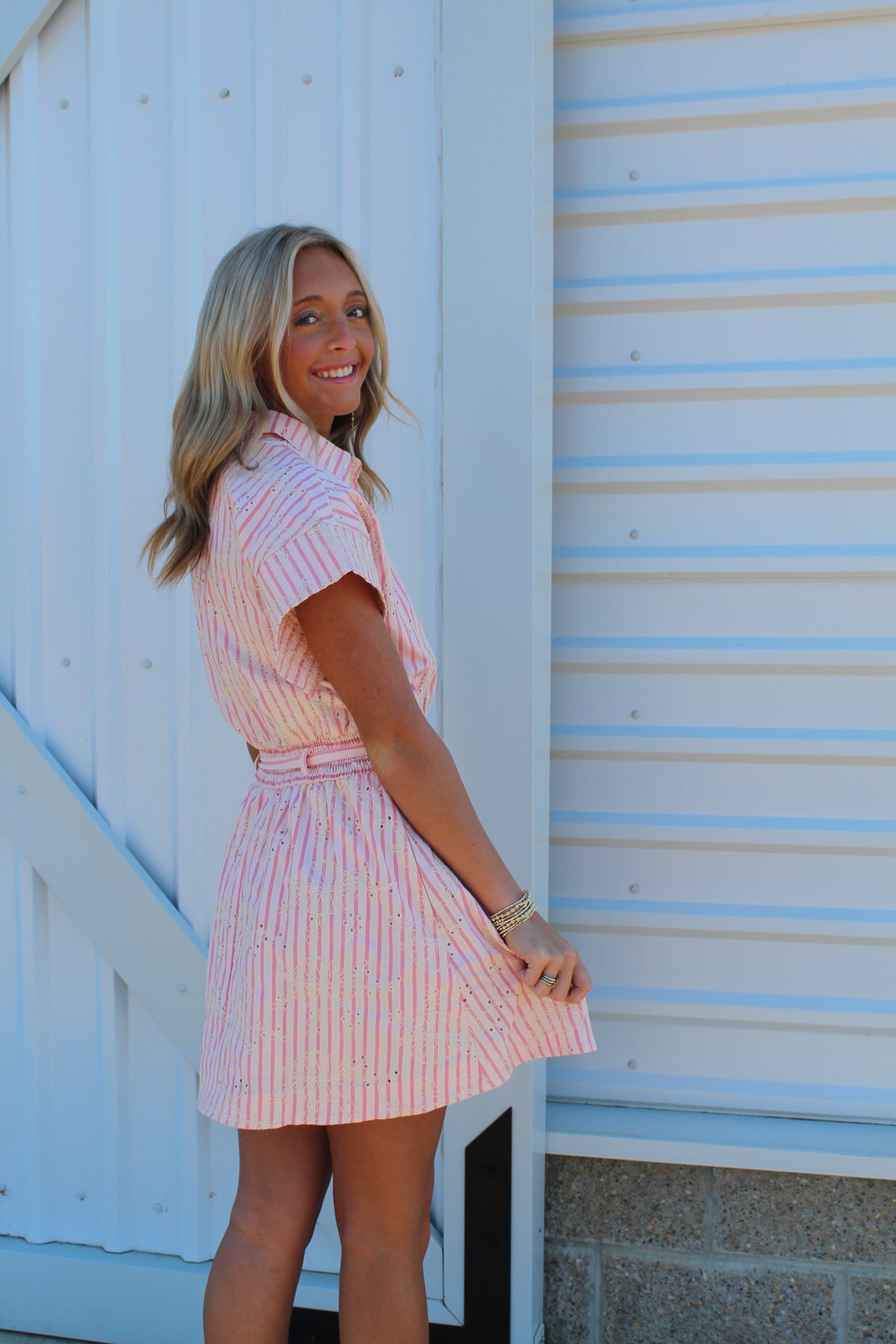 Sugarcane Stripe Mini Dress