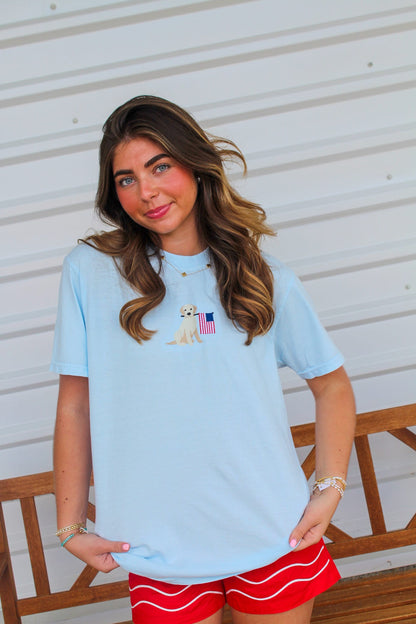 Cambray Flag Embroidered T-shirt