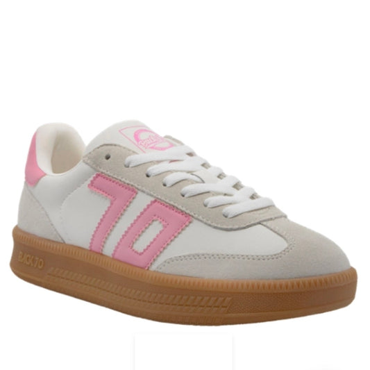 Double in Cow White Pink Back 70 Sneakers