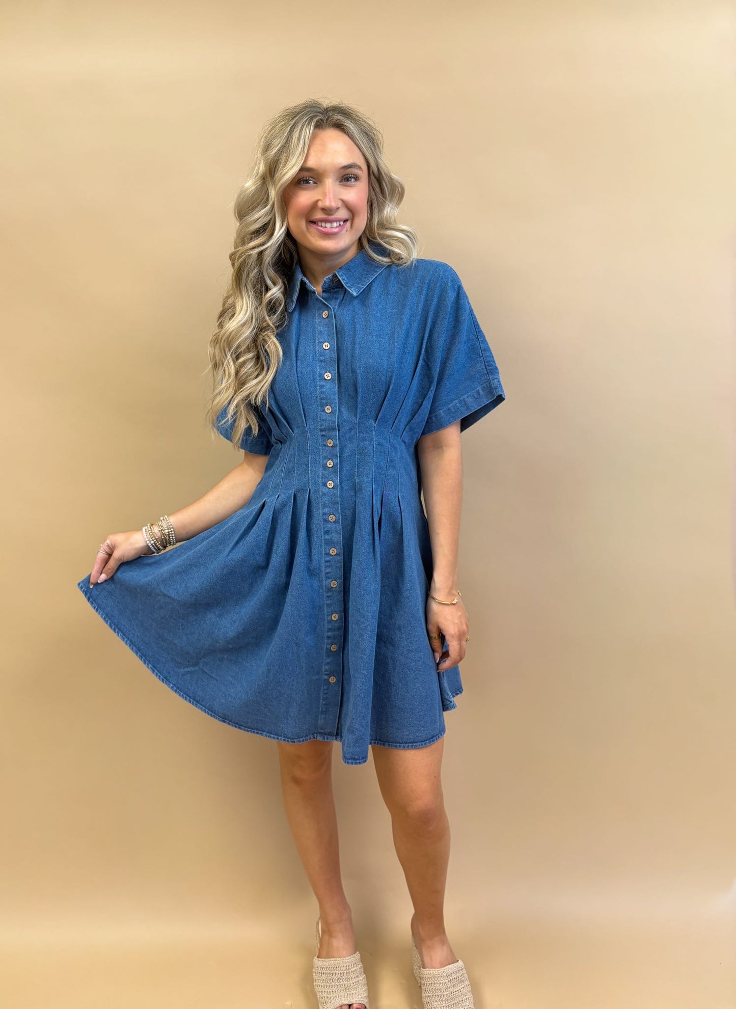 Savannah Stroll Denim Dress