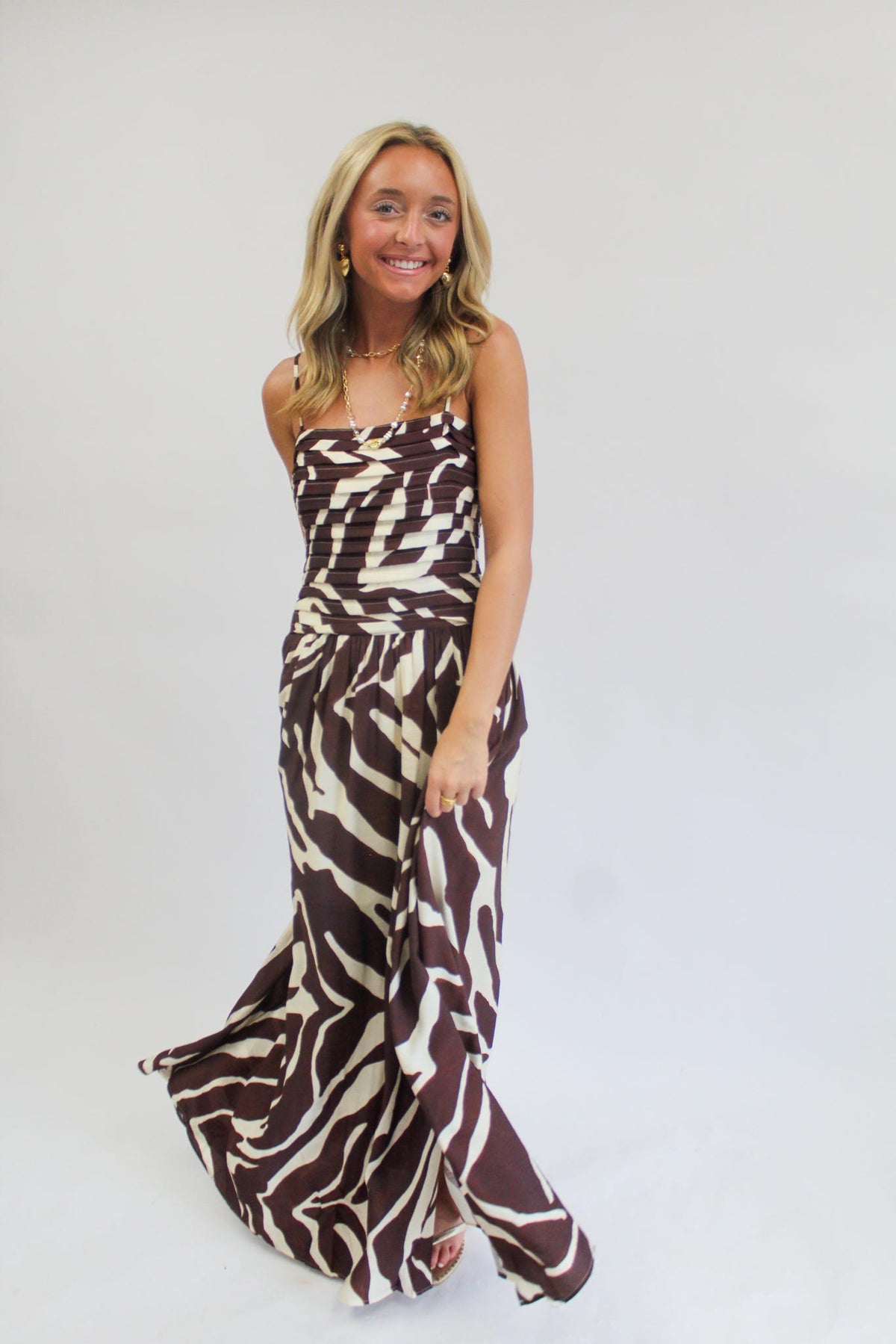 Mocha Mirage Maxi Dress