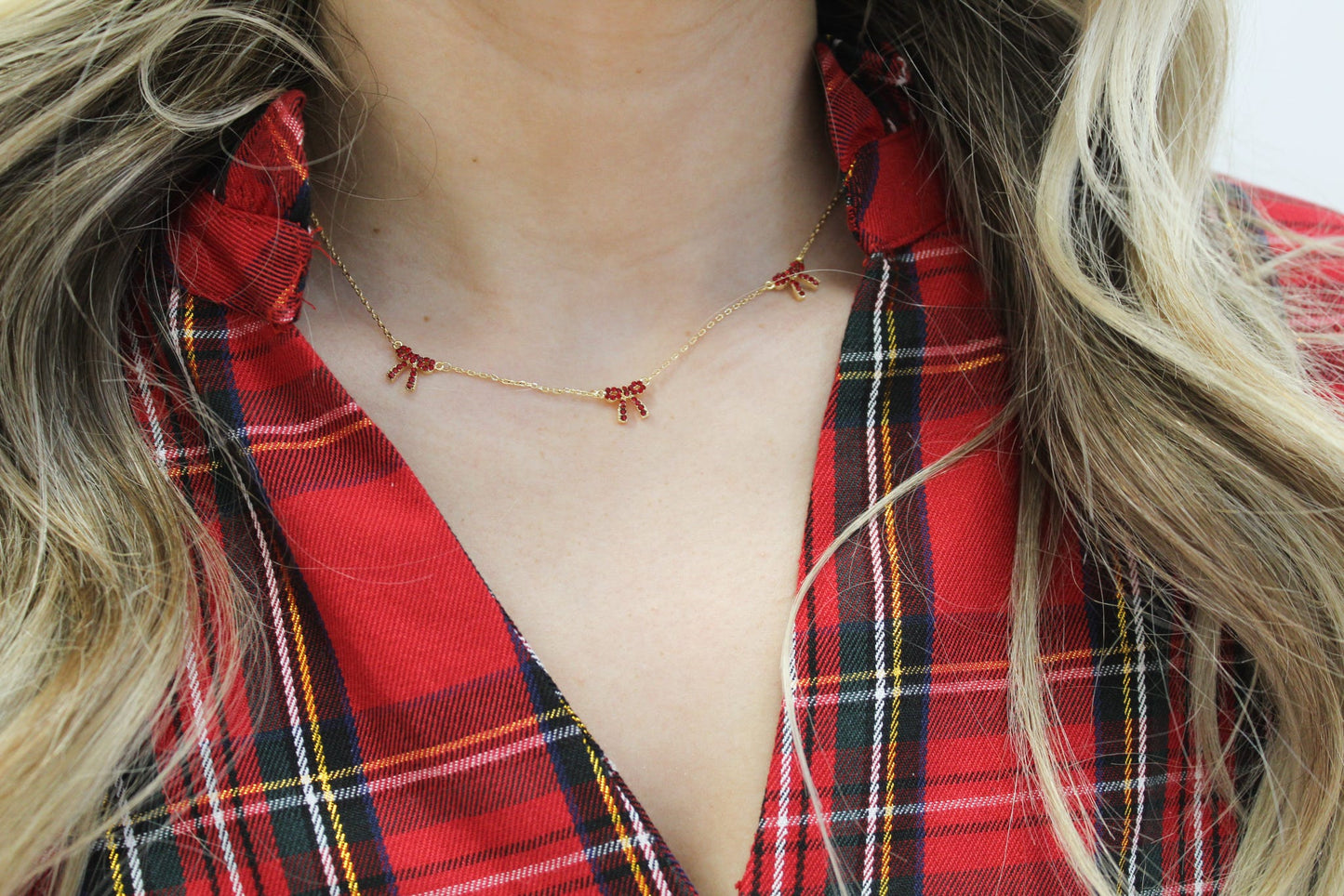 Holiday Bow Necklace