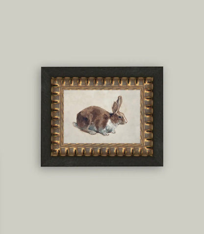 Rabbit Framed Antique Art