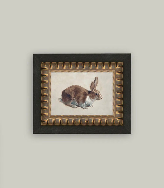 Rabbit Framed Antique Art