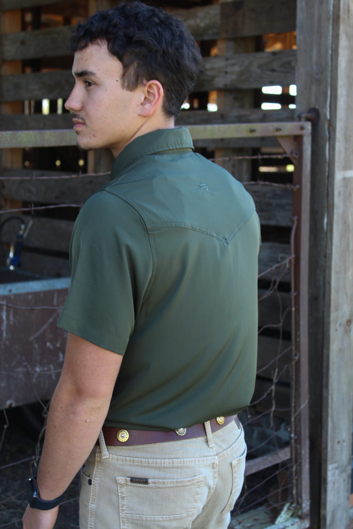 Performance Western Shirt - Mallard  Green