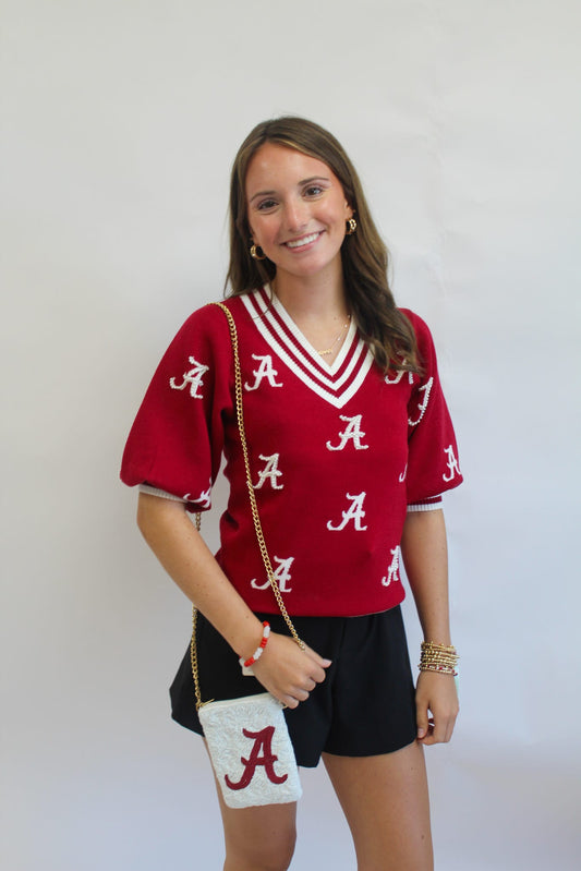 Alabama Small Logos Faith Sweater