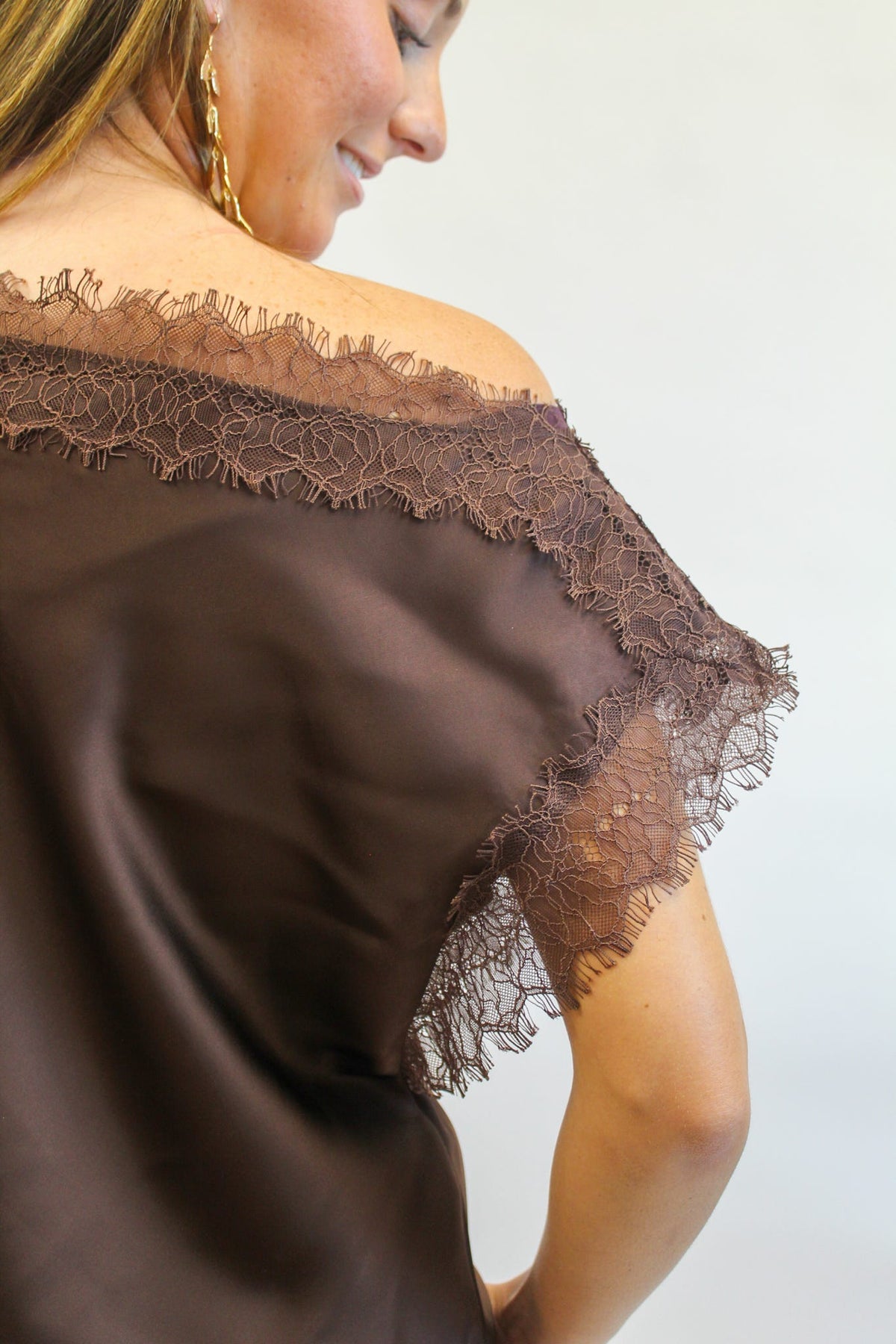Chris Lace Trim Top