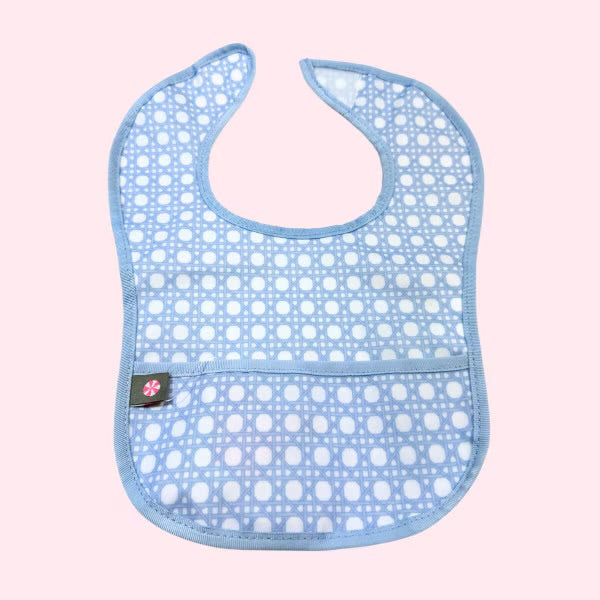 Baby Blue Bungalow Bib