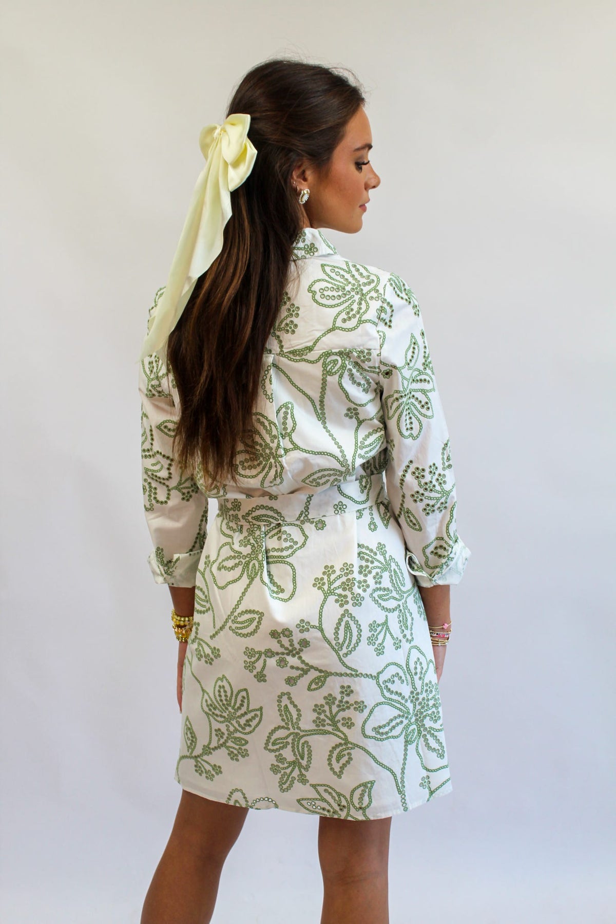 Sarah Dress Lacecap White